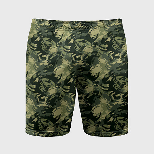 Мужские спортивные шорты Крабы камуфляж / 3D-принт – фото 1