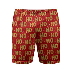 Шорты спортивные мужские HO-HO-HO, цвет: 3D-принт