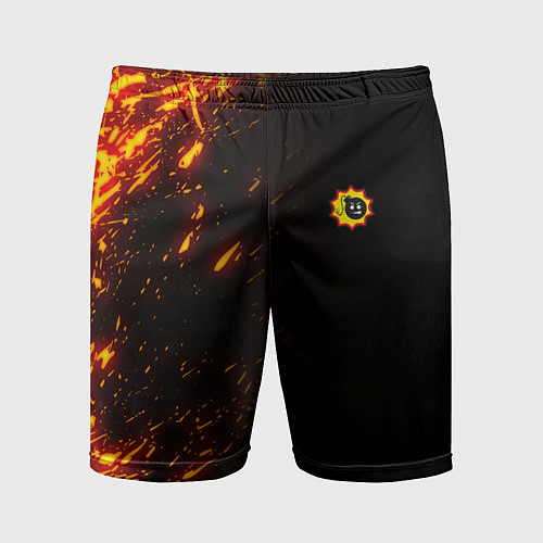 Мужские спортивные шорты Serious Sam Fire Wave / 3D-принт – фото 1