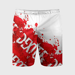 Шорты спортивные мужские Декстер, пятна крови, цвет: 3D-принт