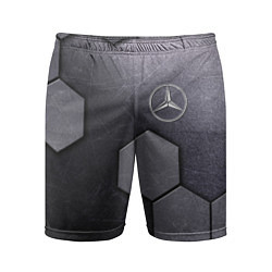 Шорты спортивные мужские Mercedes-Benz vanguard pattern, цвет: 3D-принт
