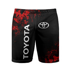 Мужские спортивные шорты TOYOTA MILITARY PIXEL BLACK RED