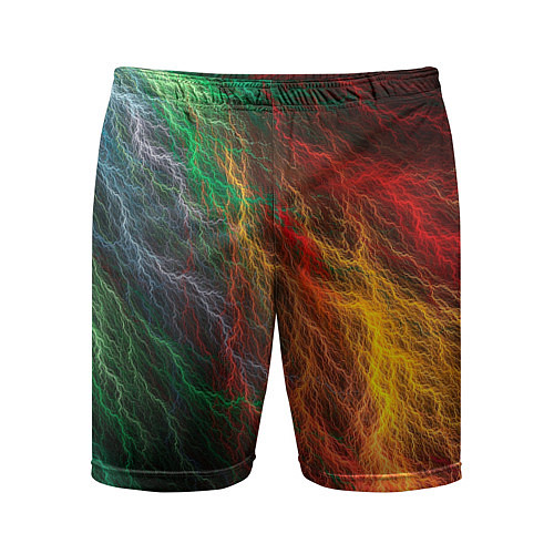 Мужские спортивные шорты Цветной разряд / 3D-принт – фото 1