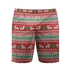 Мужские спортивные шорты Deer Christmas Pattern