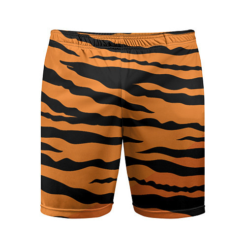Мужские спортивные шорты Шкура тигра вектор / 3D-принт – фото 1