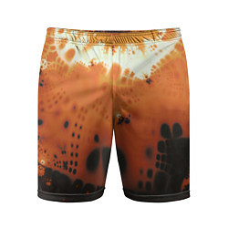 Шорты спортивные мужские Коллекция Journey Оранжевый взрыв 126-3 2, цвет: 3D-принт