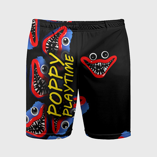 Мужские спортивные шорты Poppy Playtime Страх настигнет / 3D-принт – фото 1
