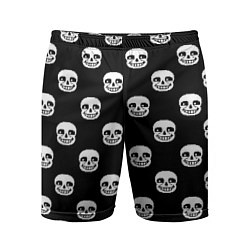 Мужские спортивные шорты UNDERTALE SANS SKULL FACE PATTERN УЗОР