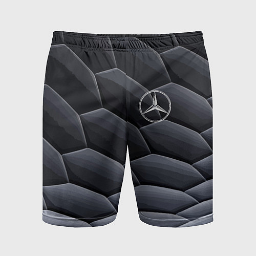 Мужские спортивные шорты Mercedes Benz pattern / 3D-принт – фото 1
