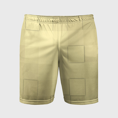 Мужские спортивные шорты Золотые квадраты / 3D-принт – фото 1