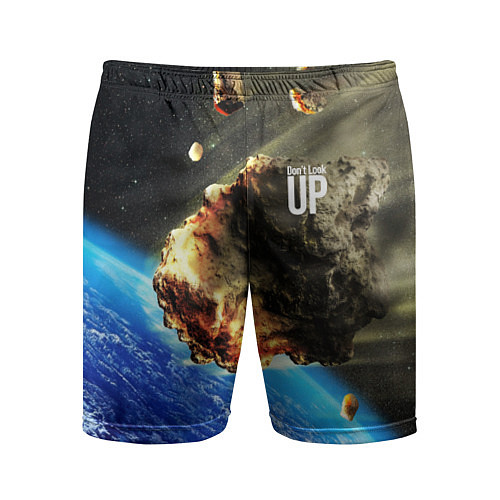 Мужские спортивные шорты Комета, перед столкновением с Землёй! / 3D-принт – фото 1
