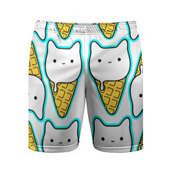 Мужские спортивные шорты Гигантские коты мороженое
