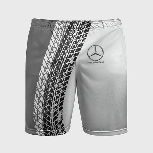 Мужские спортивные шорты Mercedes-Benz дрифт / 3D-принт – фото 1