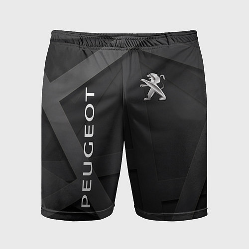 Мужские спортивные шорты Peugeot black / 3D-принт – фото 1