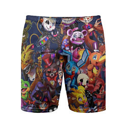 Мужские спортивные шорты Cute Fnaf Pattern