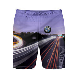 Мужские спортивные шорты BMW Ночная трасса