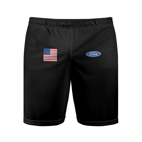 Мужские спортивные шорты USA FORD / 3D-принт – фото 1