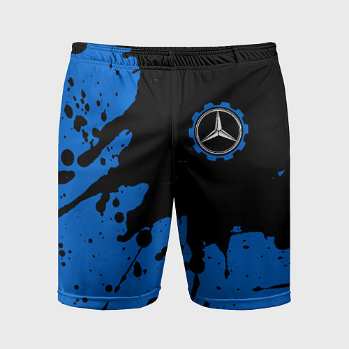 Мужские спортивные шорты МЕРСЕДЕС Краска 5 / 3D-принт – фото 1