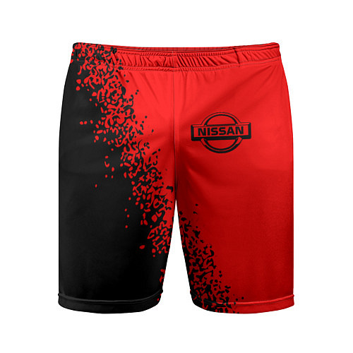 Мужские спортивные шорты NISSAN Краска / 3D-принт – фото 1