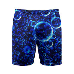 Шорты спортивные мужские Пузыри воздуха в воде Pattern, цвет: 3D-принт