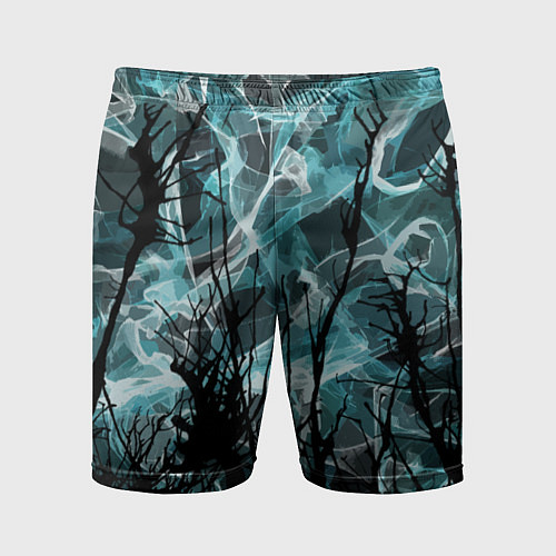 Мужские спортивные шорты Темный лес Дополнение Коллекция Get inspired! F-r- / 3D-принт – фото 1