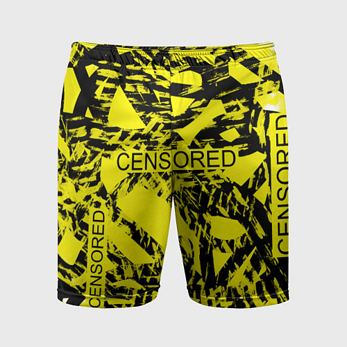 Мужские спортивные шорты Censored Коллекция Get inspired! Fl-182-c-y / 3D-принт – фото 1