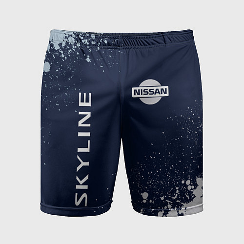 Мужские спортивные шорты NISSAN SKYLINE Краска / 3D-принт – фото 1