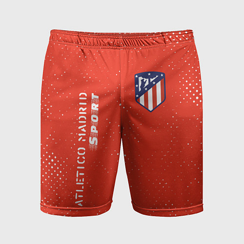 Мужские спортивные шорты АТЛЕТИКО Atletico Madrid Sport Гранж / 3D-принт – фото 1