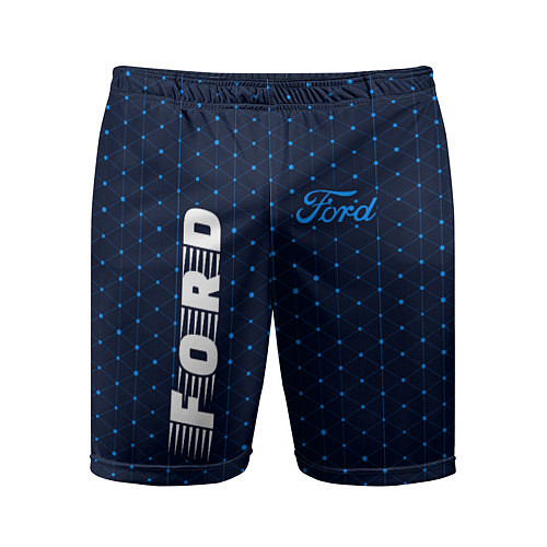 Мужские спортивные шорты FORD Ford - Абстракция / 3D-принт – фото 1