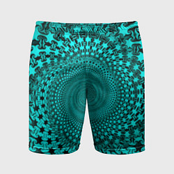 Мужские спортивные шорты NEON FRACTAL PATTERN