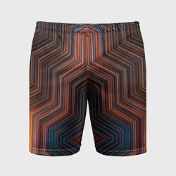 Мужские спортивные шорты Симметрия в геометрии цвета