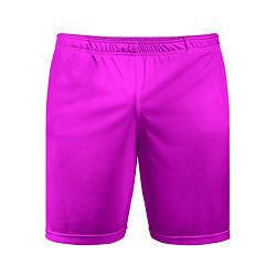 Мужские спортивные шорты Однотонный розовый неоновый Пион