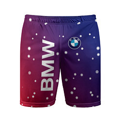Шорты спортивные мужские Бмв bmw градиент, цвет: 3D-принт