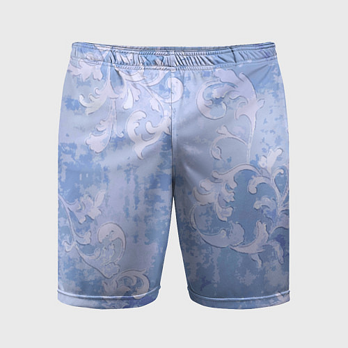 Мужские спортивные шорты Винтажный растительный летний орнамент / 3D-принт – фото 1