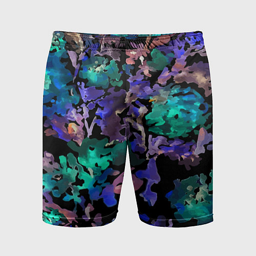 Мужские спортивные шорты Floral pattern Summer night Fashion trend 2025 / 3D-принт – фото 1