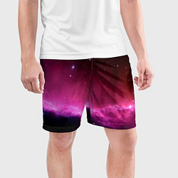 Шорты спортивные мужские Night Nebula, цвет: 3D-принт — фото 2