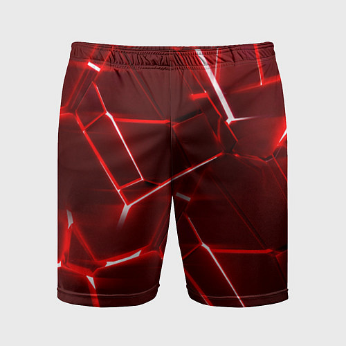 Мужские спортивные шорты Red fault / 3D-принт – фото 1