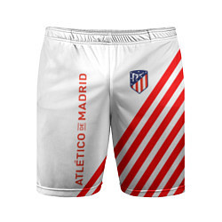 Мужские спортивные шорты Atletico madrid красные полосы