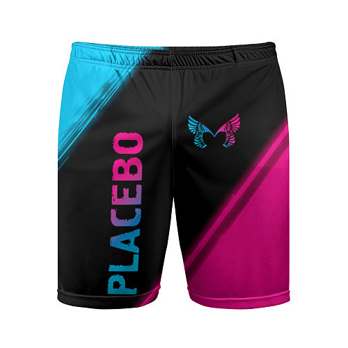 Мужские спортивные шорты Placebo Neon Gradient / 3D-принт – фото 1