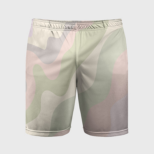 Мужские спортивные шорты Произвольные цветные полосы colored stripes / 3D-принт – фото 1