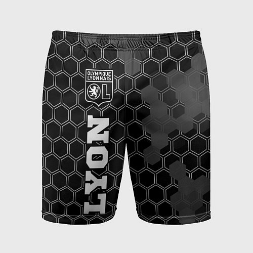 Мужские спортивные шорты Lyon Sport на темном фоне FS / 3D-принт – фото 1