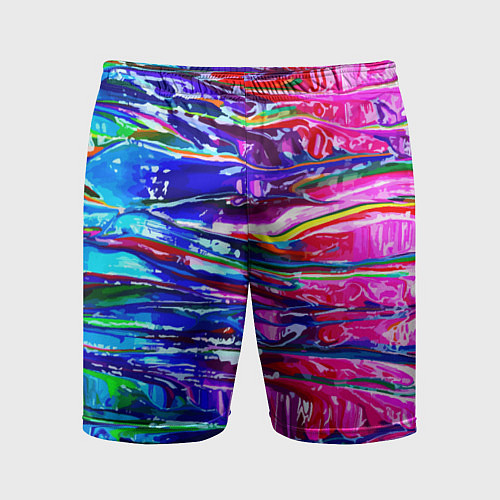 Мужские спортивные шорты Красочный авангардный паттерн Fashion trend / 3D-принт – фото 1
