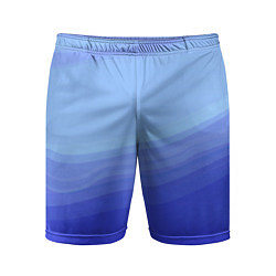 Мужские спортивные шорты Blue abstract pattern