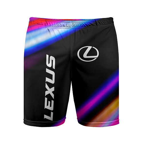 Мужские спортивные шорты Lexus Speed Lights / 3D-принт – фото 1