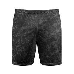 Мужские спортивные шорты Black marble Черный мрамор