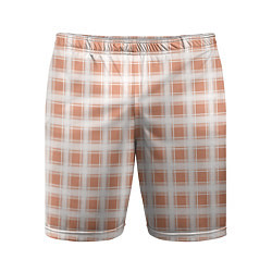 Мужские спортивные шорты Light beige plaid fashionable checkered pattern