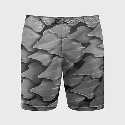Мужские спортивные шорты Кожа акулы - броня / 3D-принт – фото 1