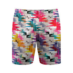 Мужские спортивные шорты Многоцветный абстрактный геометрический