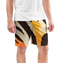 Шорты спортивные мужские Сафари узоры, цвет: 3D-принт — фото 2