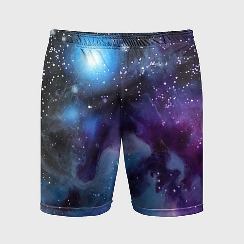 Мужские спортивные шорты Дым вселенной / 3D-принт – фото 1